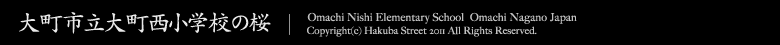大町市立大町西小学校の桜